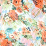 Chiffon Bedruckt Tropische Blumen