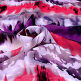 Chiffon Bedrukt Tie & Dye Paars