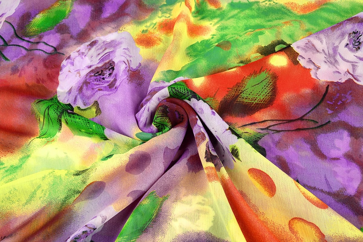 Chiffon Bedrukt Bloemen Marley