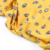 100% Baumwolle Federn Botanica Gelb