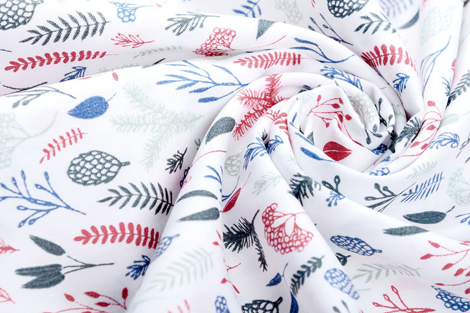 100% Cotton Lianna White Multi Green