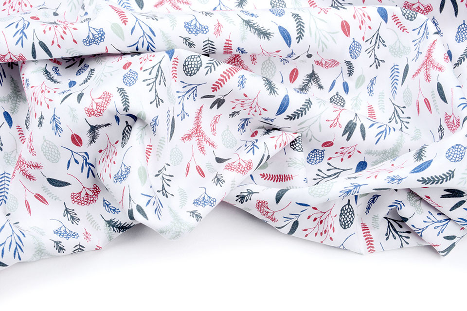 100% Cotton Lianna White Multi Green