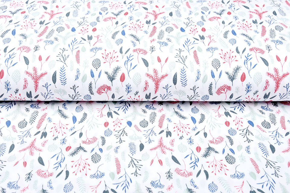 100% Cotton Lianna White Multi Green