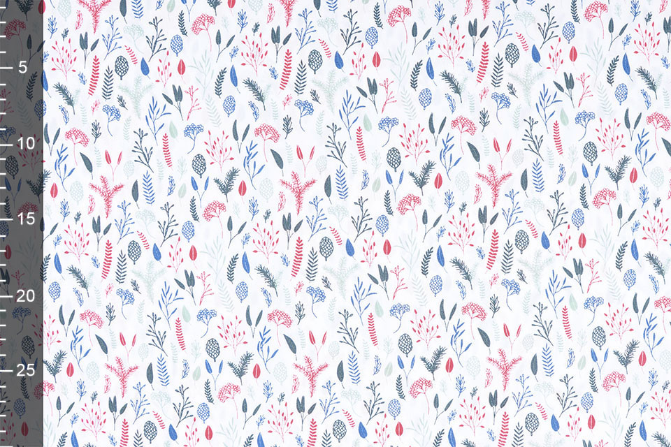 100% Cotton Lianna White Multi Green