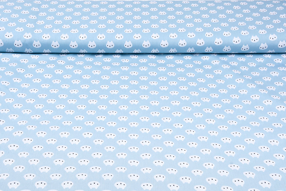 100% Katoen Beertjes Baby Blauw