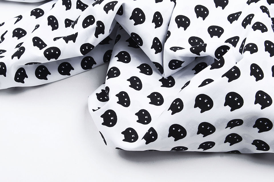 100% Cotton Bears White