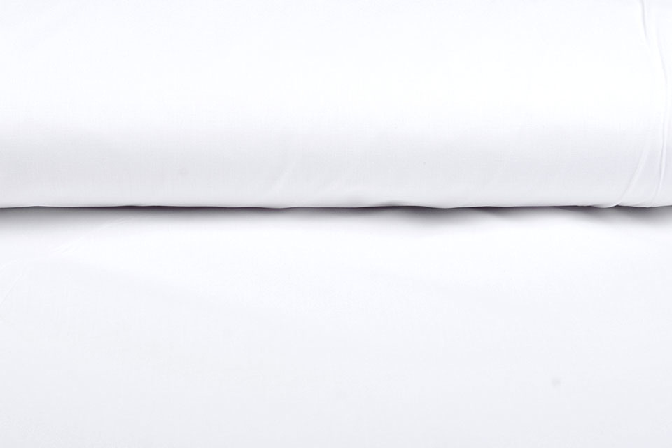 Popeline Blatt Baumwolle 240 cm breit Weiß