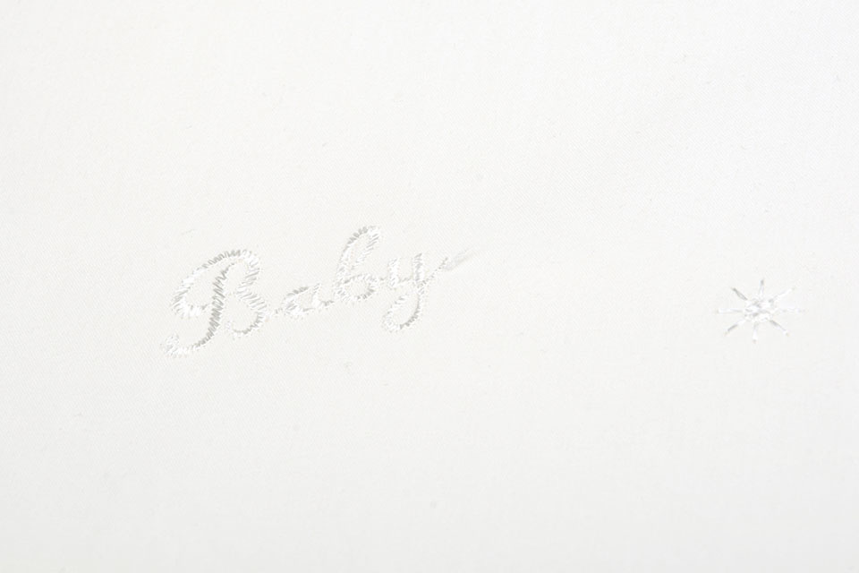 100% Cotton Broderie Lola Baby Cream