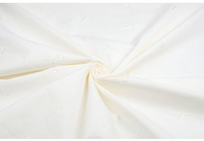 100% Cotton Broderie Lola Baby Creme