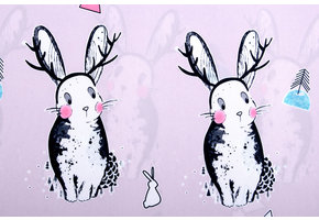 Polyester Polyester Raincoat Rabbit Lilac