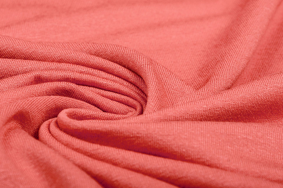 Red Viscose (rayon) Fabric Stock Photo, Picture and Royalty Free