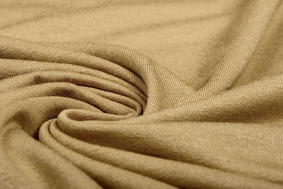 Viscose Jersey Fabric Beige Melange Colour 55 Wide - By The Metre A1-192