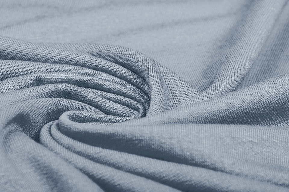 Viscose Jersey Grijs Blauw