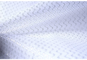 Lurex on Tulle Brilo White