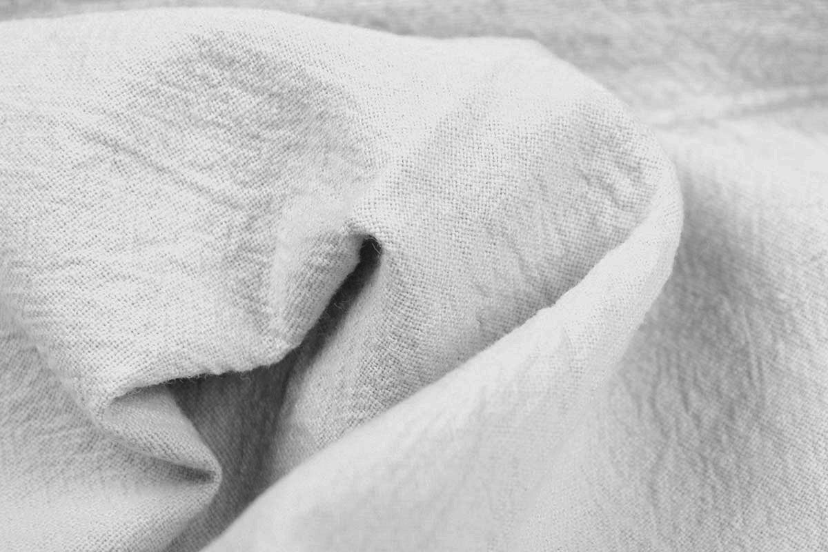 100% Washed Cotton Light Grey