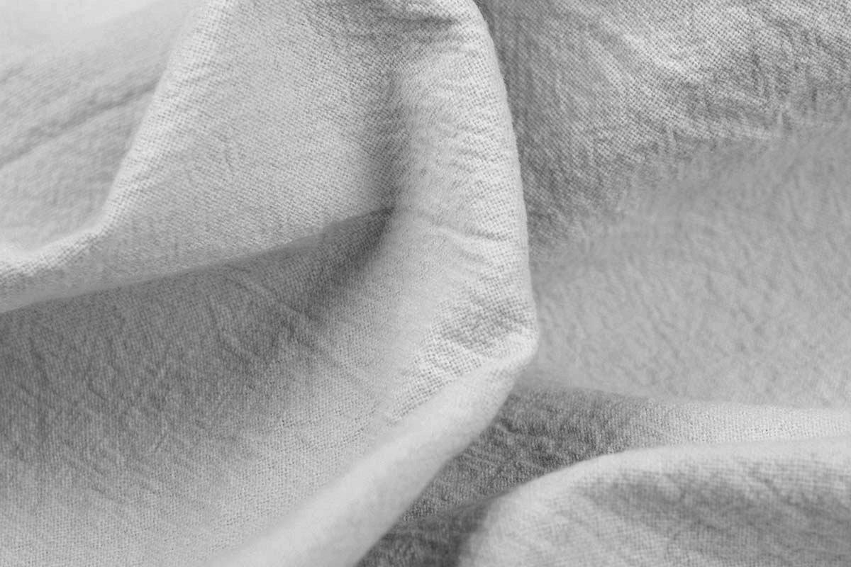 100% Washed Cotton Light Grey