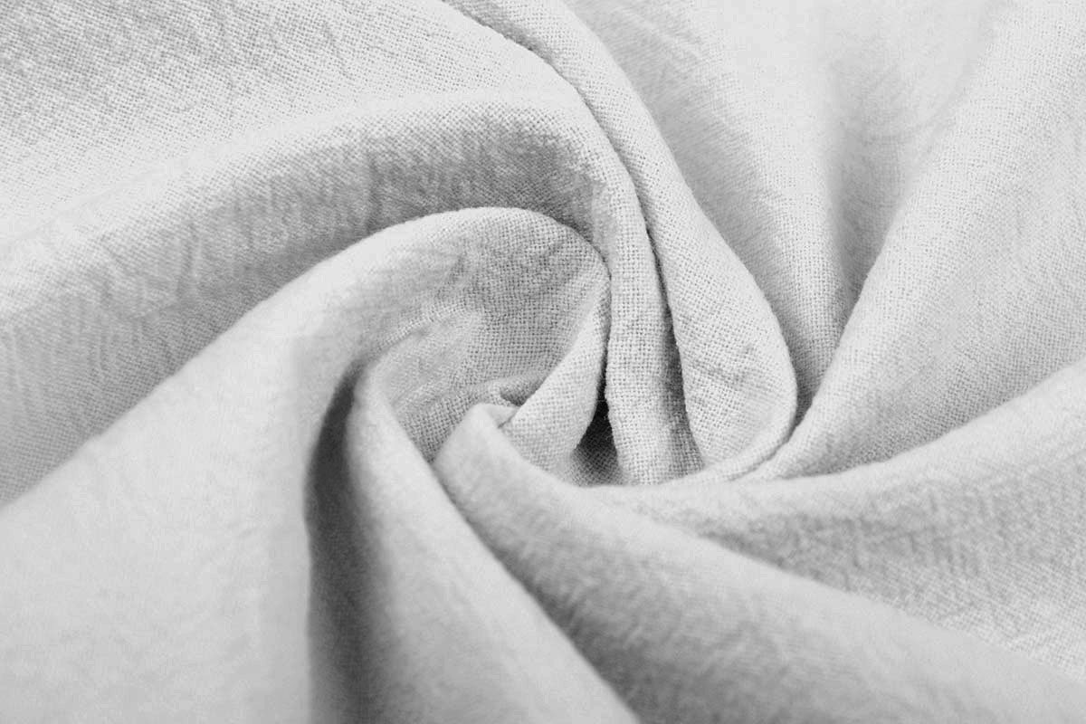 100% Washed Cotton Light Grey