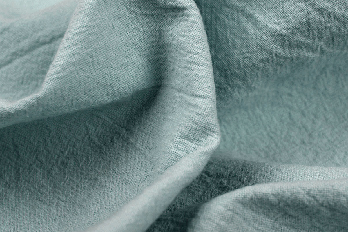 100% Washed Cotton Old Green