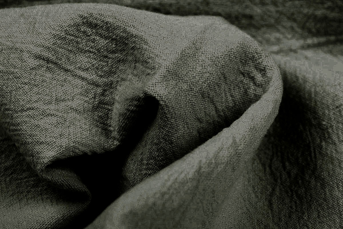 100% Gewassen Katoen Donker Army Groen