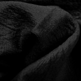 100% Gewaschene Baumwolle Schwarz