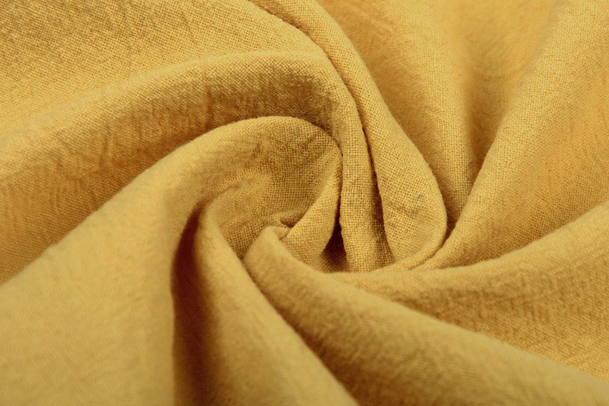 100% Washed Cotton Ocher