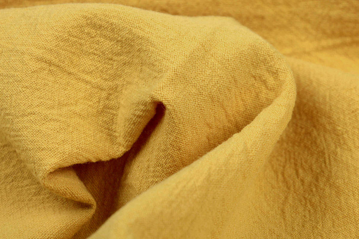 100% Washed Cotton Ocher