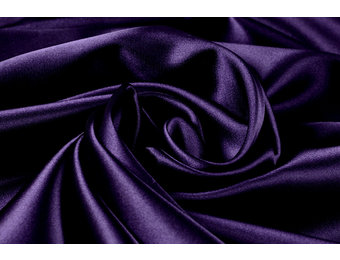 Stretch Satijn Donker Paars