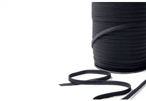 Gummiband Schwarz 6 mm