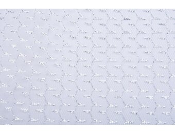Lurex auf Tüll Brilo Silber