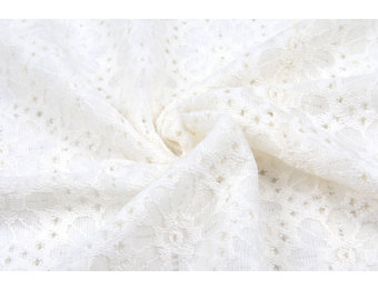 Spitze Gerbera Off-White