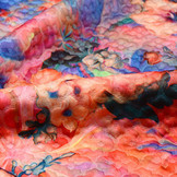 Kapitone Tricot Digitaal Bedrukt Bloemen Multi Rainbow