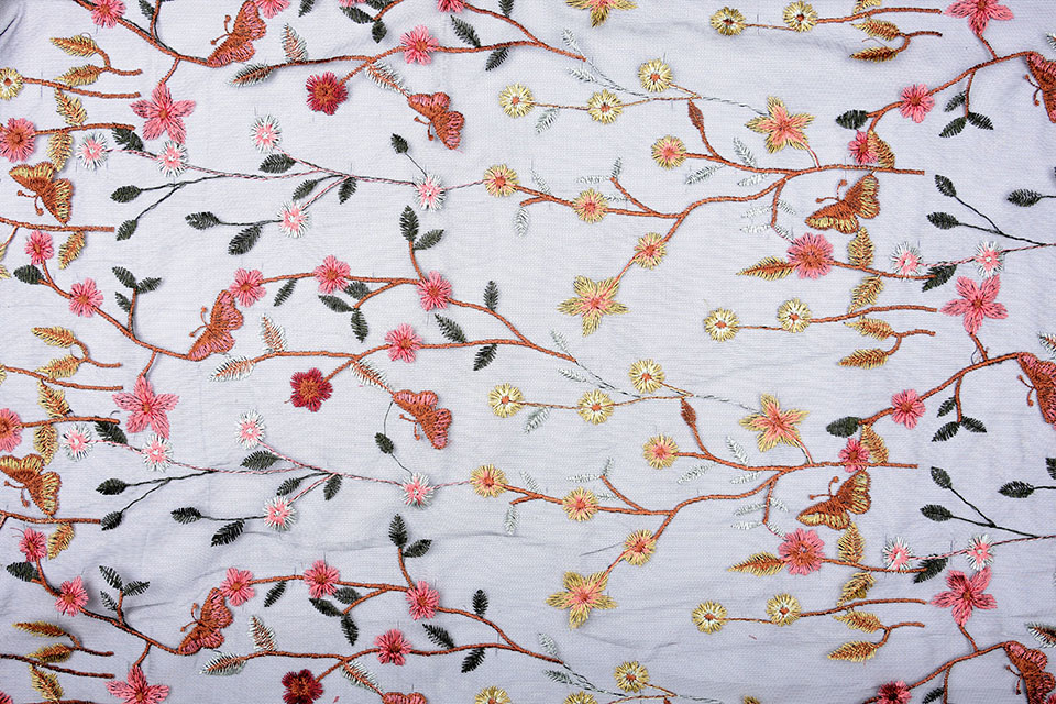 Mesh Embroidered Maluwa
