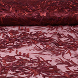 Mesh Geborduurd Blomster