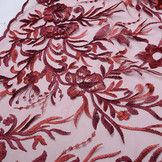 Mesh Geborduurd Blomster