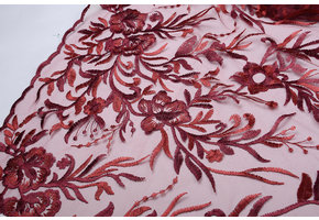 Mesh Embroidered Blomster