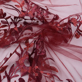 Netz bestickt Blomster