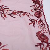 Mesh Geborduurd Blomster