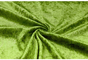 Velours de Panne Kukka Donker Lime