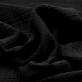 Double Gauze Fabric Black