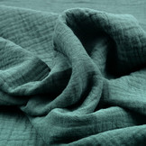 Double Gauze Fabric Dark Old Green