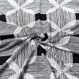 Lycra tricot Simmer Poncanna Zwart Wit