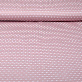 Knitted cotton stripes double sided stripes and dots Pink