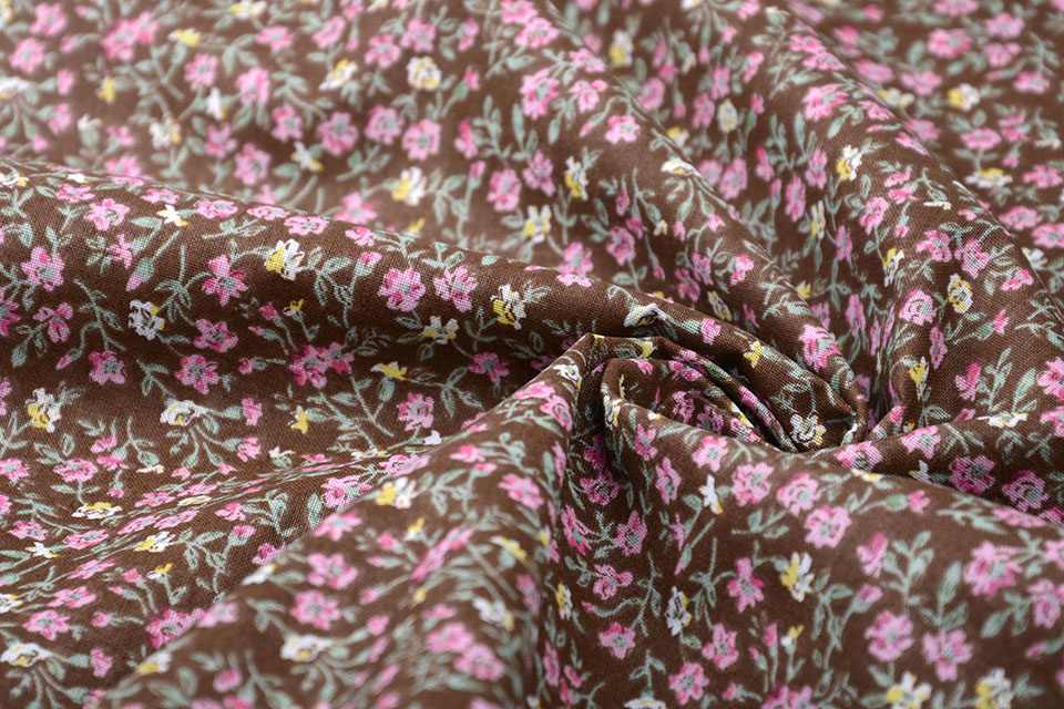 100% Cotton Kiwanu Brown