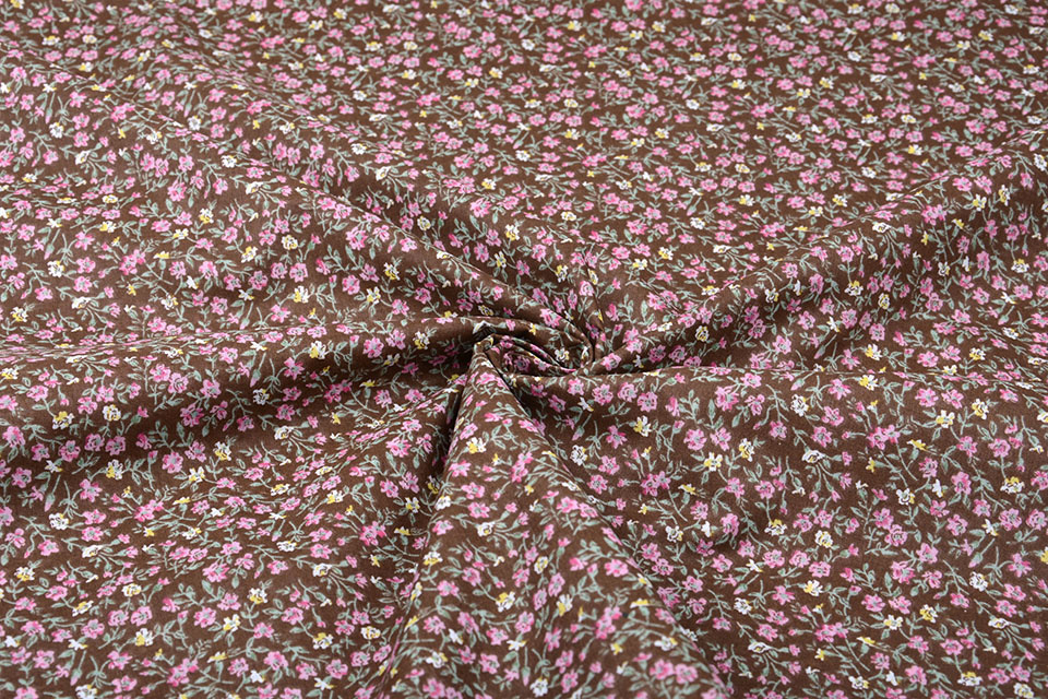 100% Cotton Kiwanu Brown