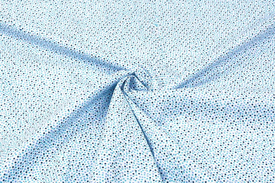 100% Katoen Stippen Pokodot Blauw
