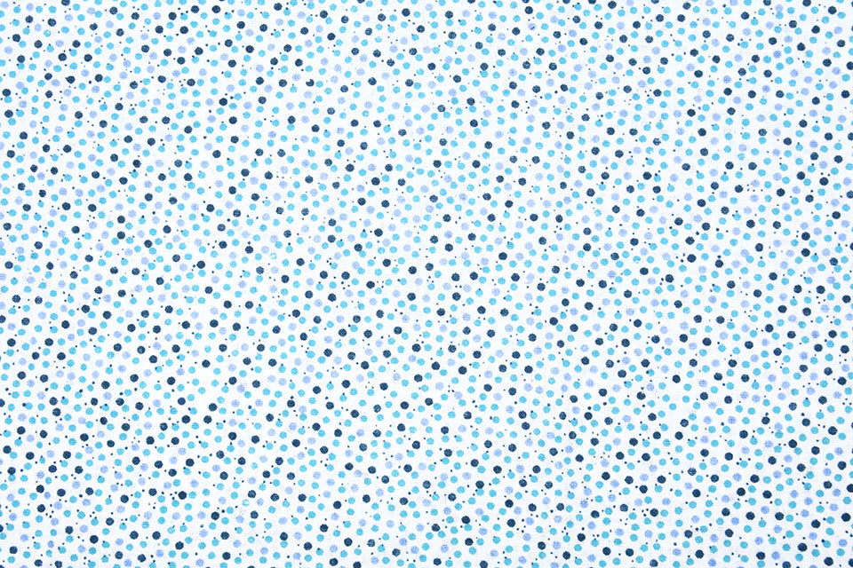 100% Katoen Stippen Pokodot Blauw