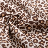 100% Cotton Panther print Brown