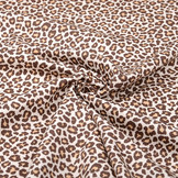 100% Cotton Panther print Brown