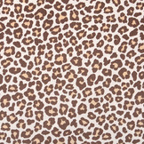 100% Cotton Panther print Brown