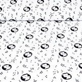 100% Katoen Beertje Wit Zwart